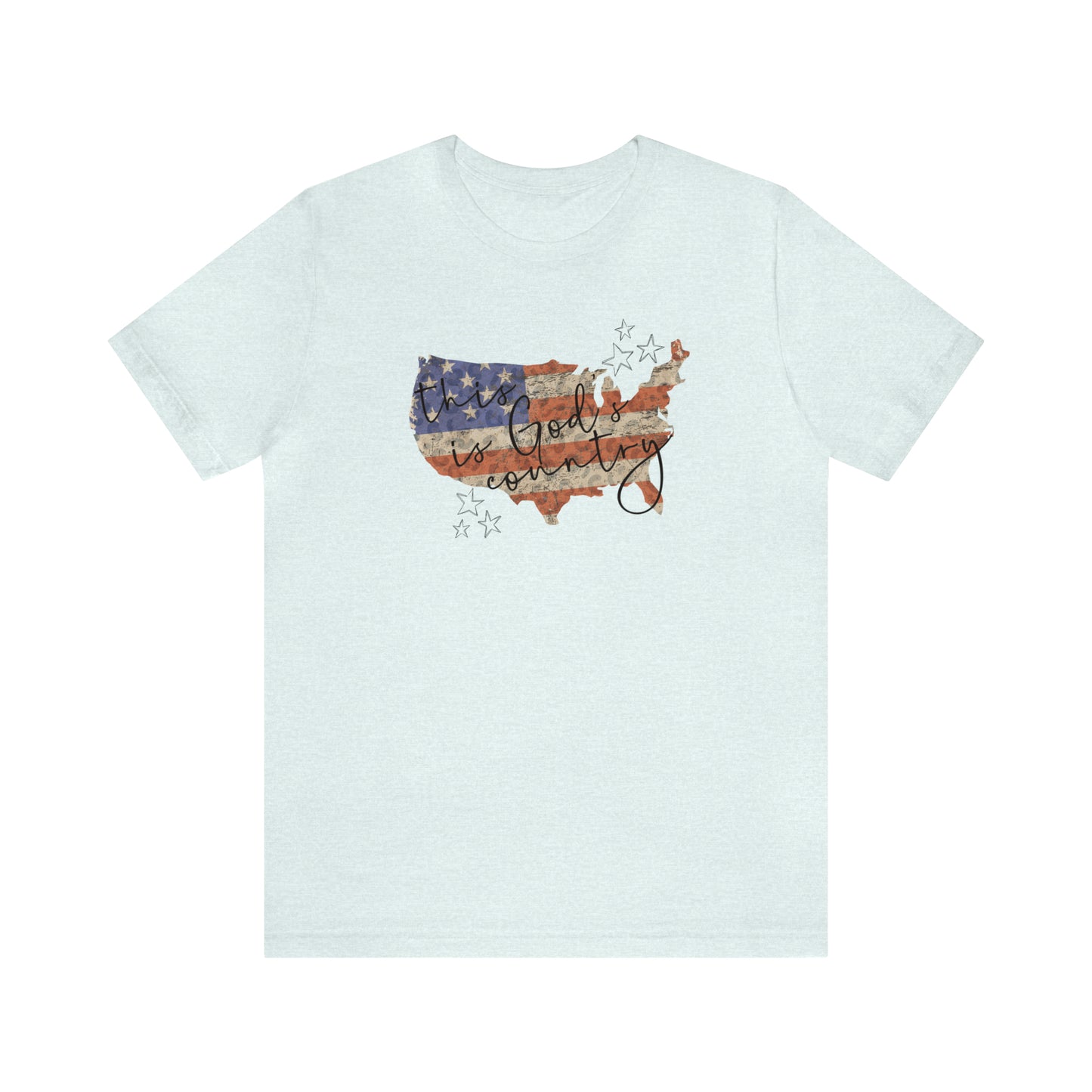 US Flag Shirt, Patriotic tshirt, this is God's Country, USA shirt, Fourth of July shirt, Womens leopard print shirt, minimalist patriotic