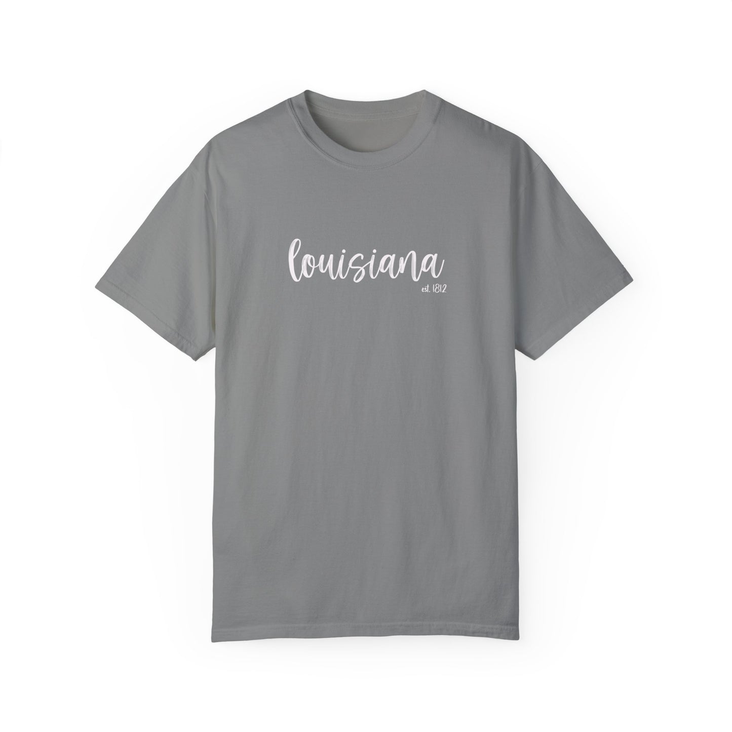 Louisiana State Flower comfort colors shirt; Magnolia flower tshirt; Louisiana State shirt; Louisiana outline shirt