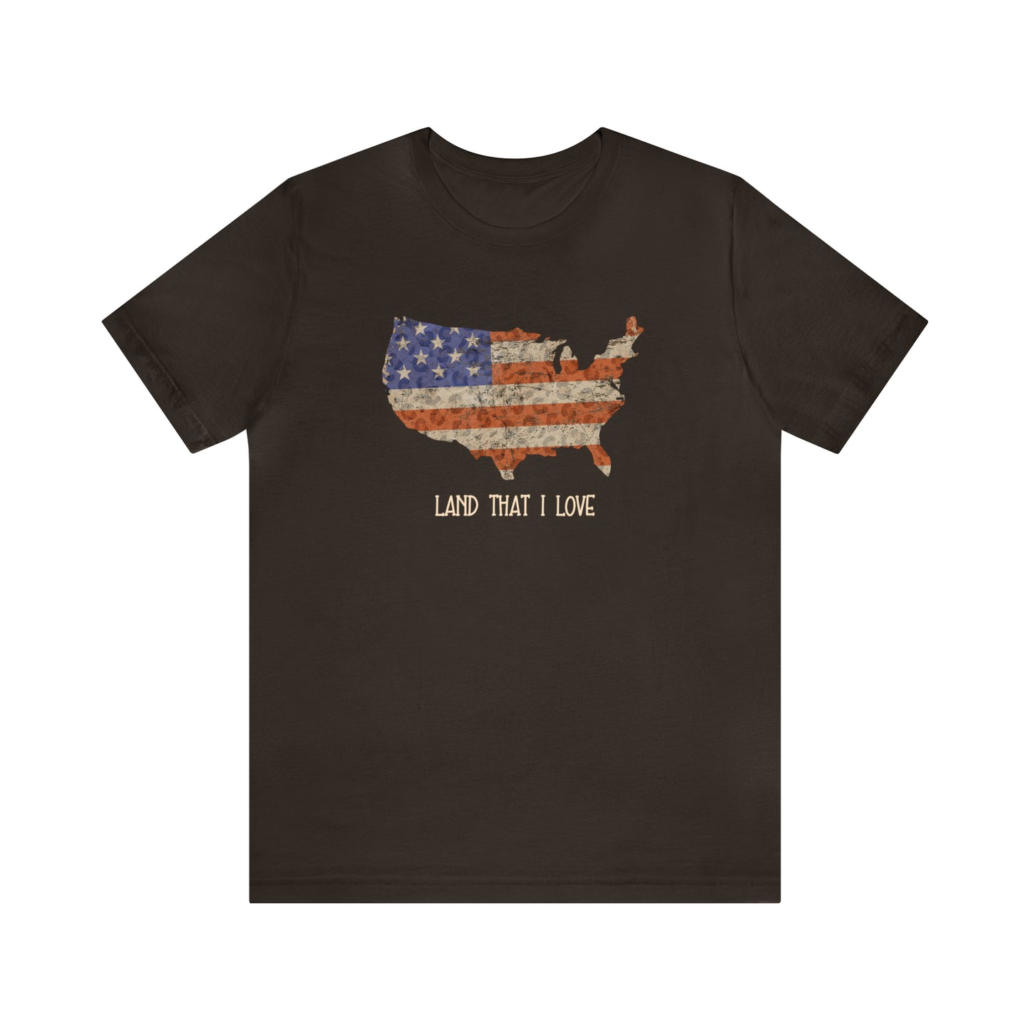 US Flag Shirt, Patriotic tshirt, Land that I Love, USA shirt, Fourth of July shirt, Womens leopard print shirt, Summer BBQ shirt