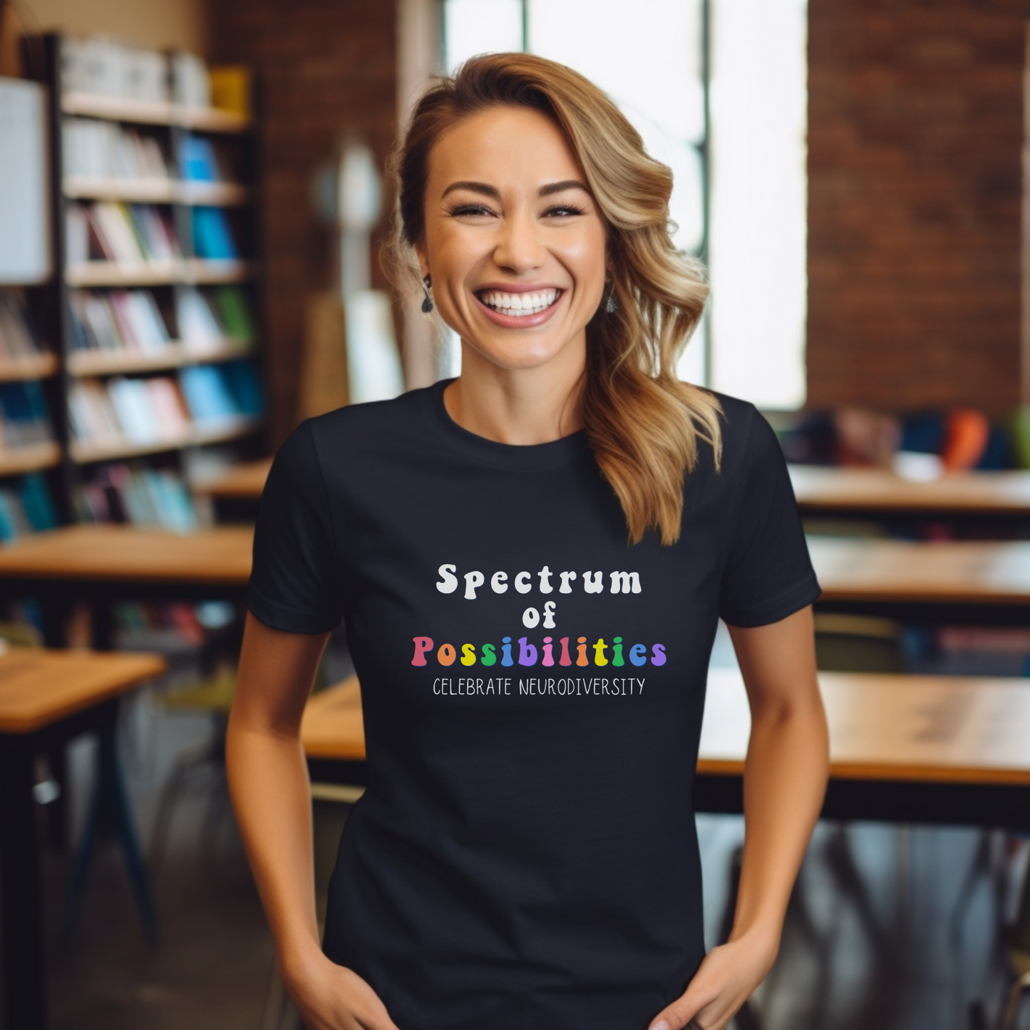Spectrum of Possibilities Autism Awareness TShirt, Autism Awareness Month, In April We Wear Blue, Blue Shirt for Autism Awareness