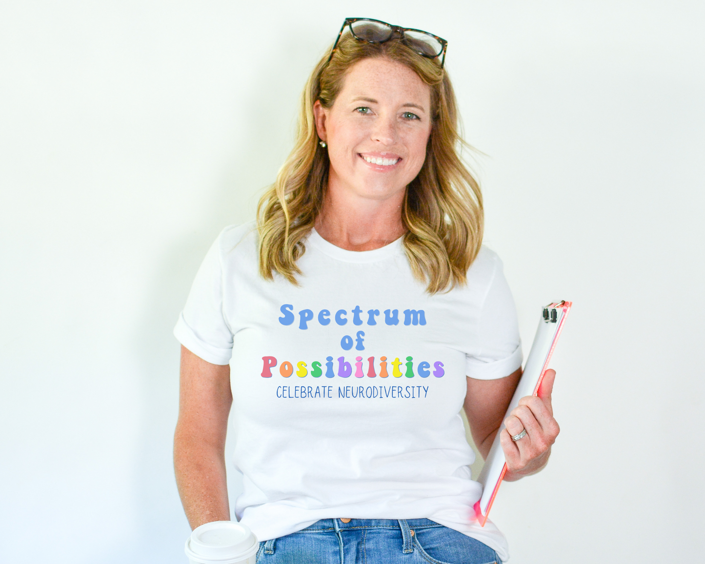Spectrum of Possibilities Autism Awareness TShirt, Autism Awareness Month, In April We Wear Blue, Blue Shirt for Autism Awareness