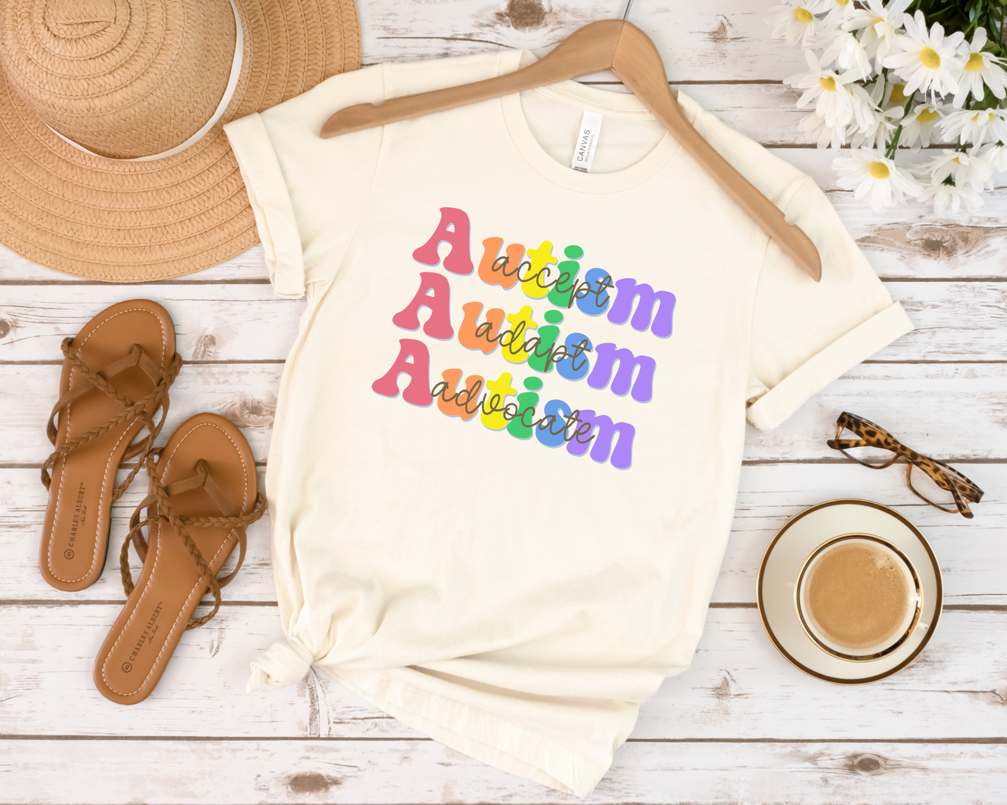Autism Awareness TShirt, Accept, Adapt, Advocate, Autism Awareness Month, In April We Wear Blue, Blue Shirt for Autism Awareness Month,