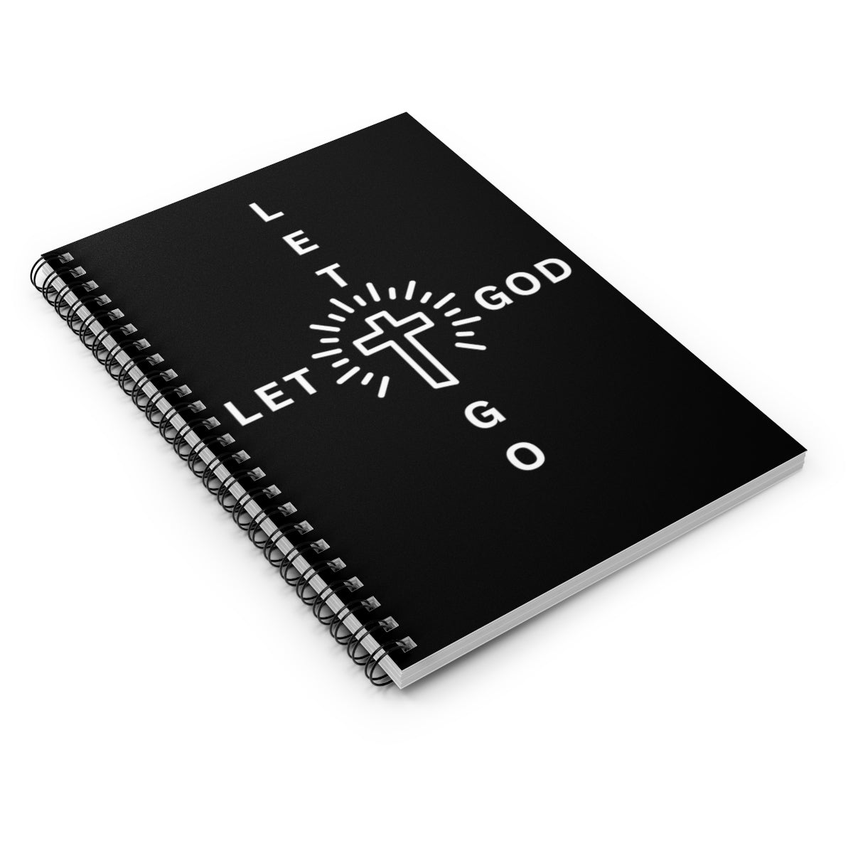 Let Go Let GOD; Spiral Notebook - Ruled Line Journal