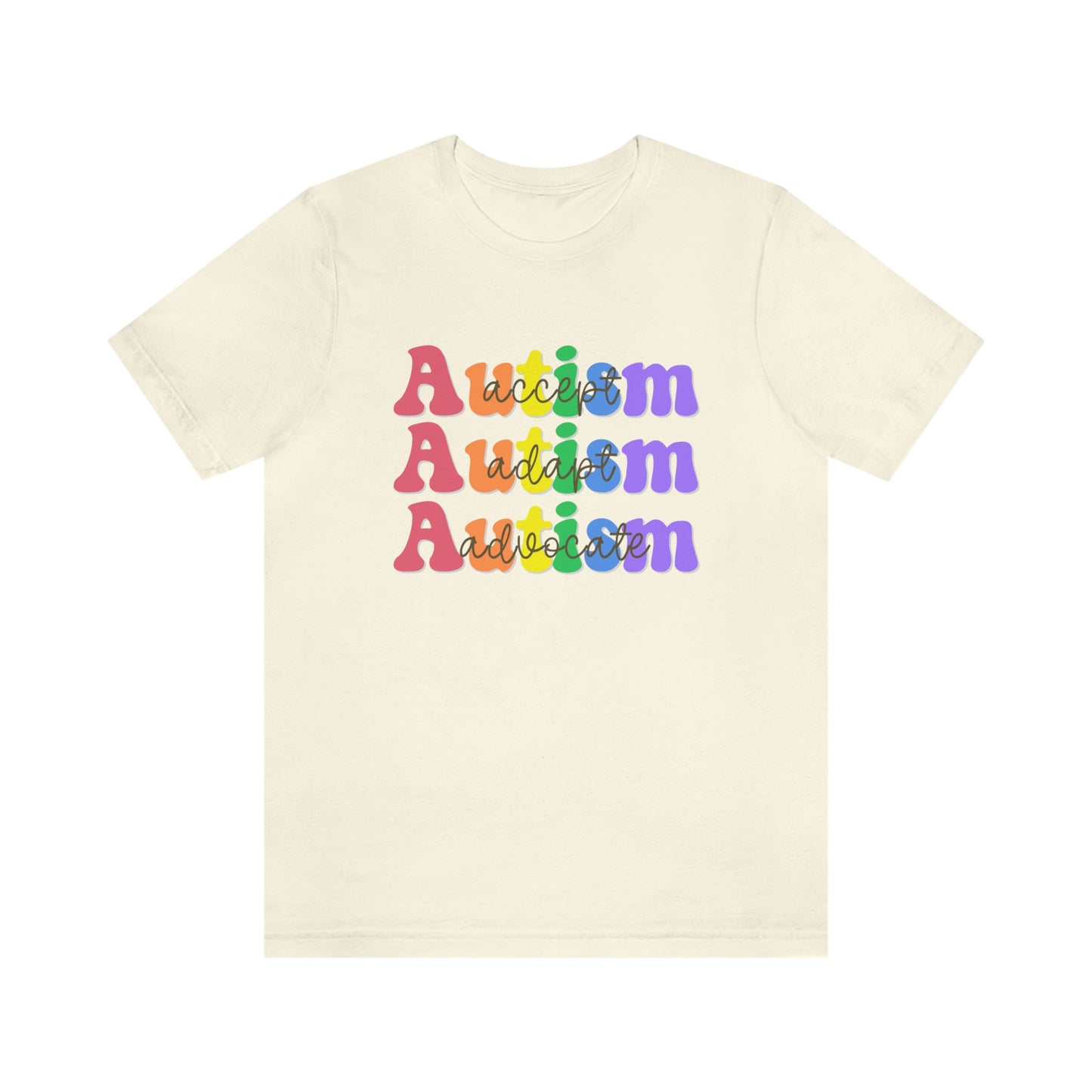 Autism Awareness TShirt, Accept, Adapt, Advocate, Autism Awareness Month, In April We Wear Blue, Blue Shirt for Autism Awareness Month,