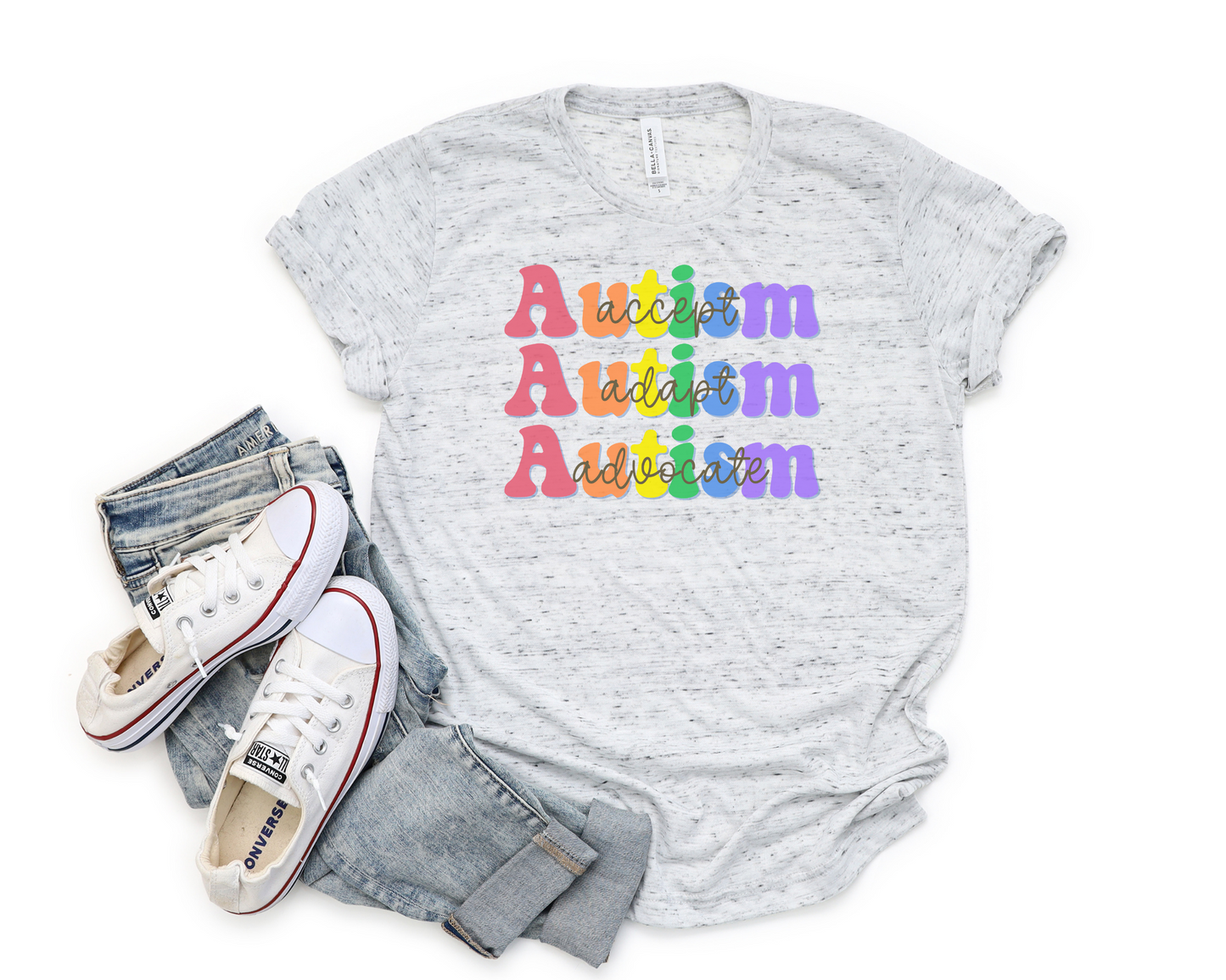 Autism Awareness TShirt, Accept, Adapt, Advocate, Autism Awareness Month, In April We Wear Blue, Blue Shirt for Autism Awareness Month,