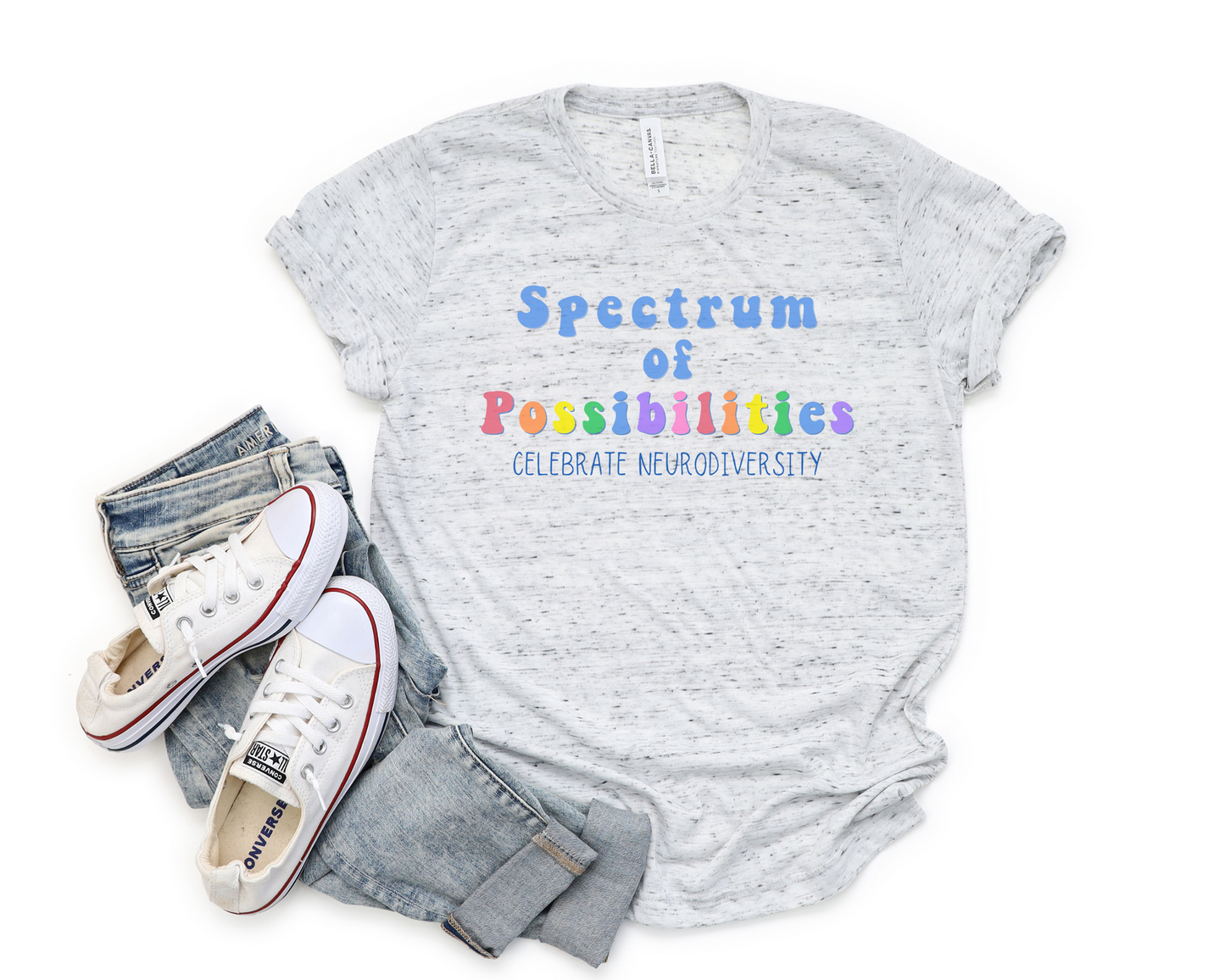 Spectrum of Possibilities Autism Awareness TShirt, Autism Awareness Month, In April We Wear Blue, Blue Shirt for Autism Awareness