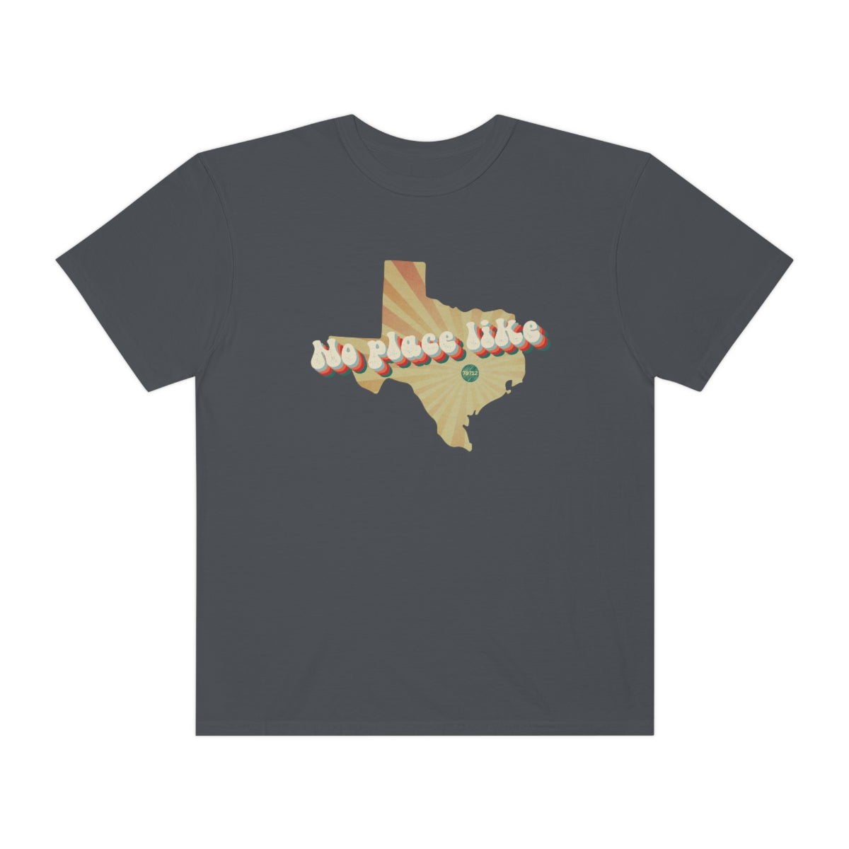 No Place like Austin, Texas 78712 zip code tshirt; Comfort Colors 1717 Unisex Garment-Dyed T-shirt; Retro design; oversized comfy tshirt