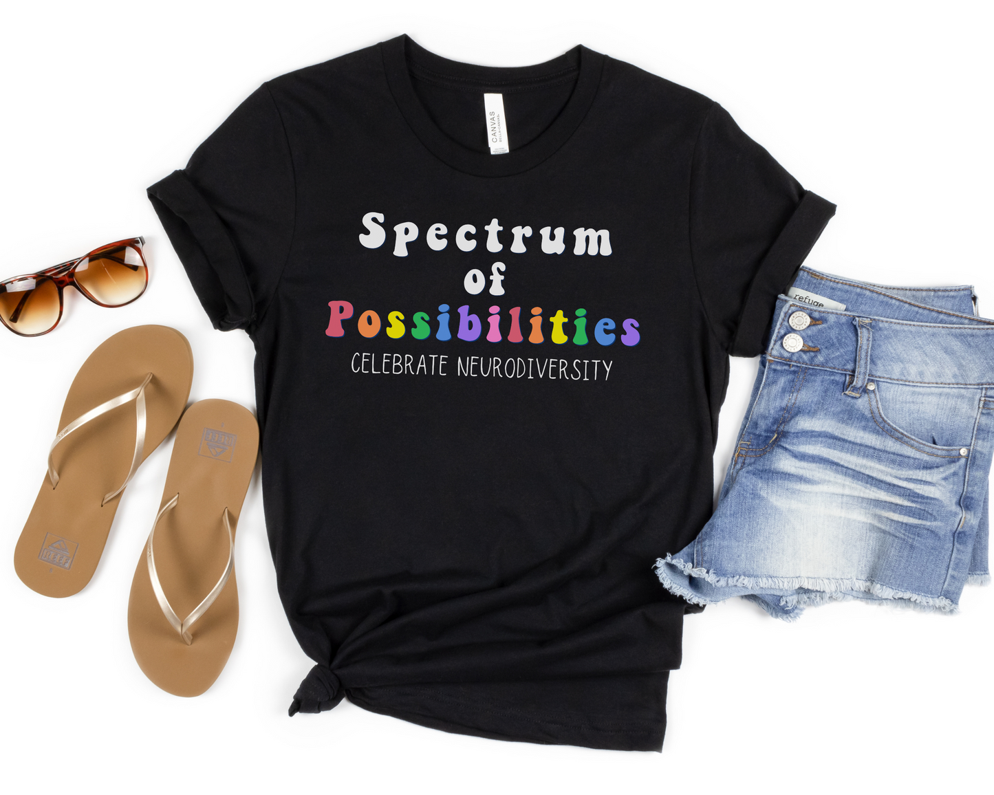 Spectrum of Possibilities Autism Awareness TShirt, Autism Awareness Month, In April We Wear Blue, Blue Shirt for Autism Awareness