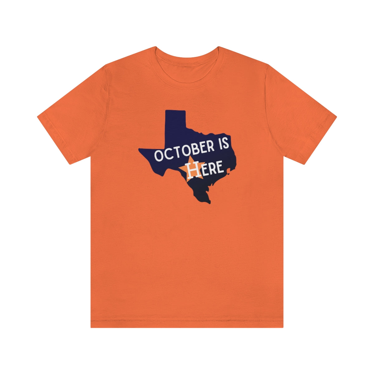 Houston Loves October! Bella Canvas Unisex Jersey Short Sleeve Tee
