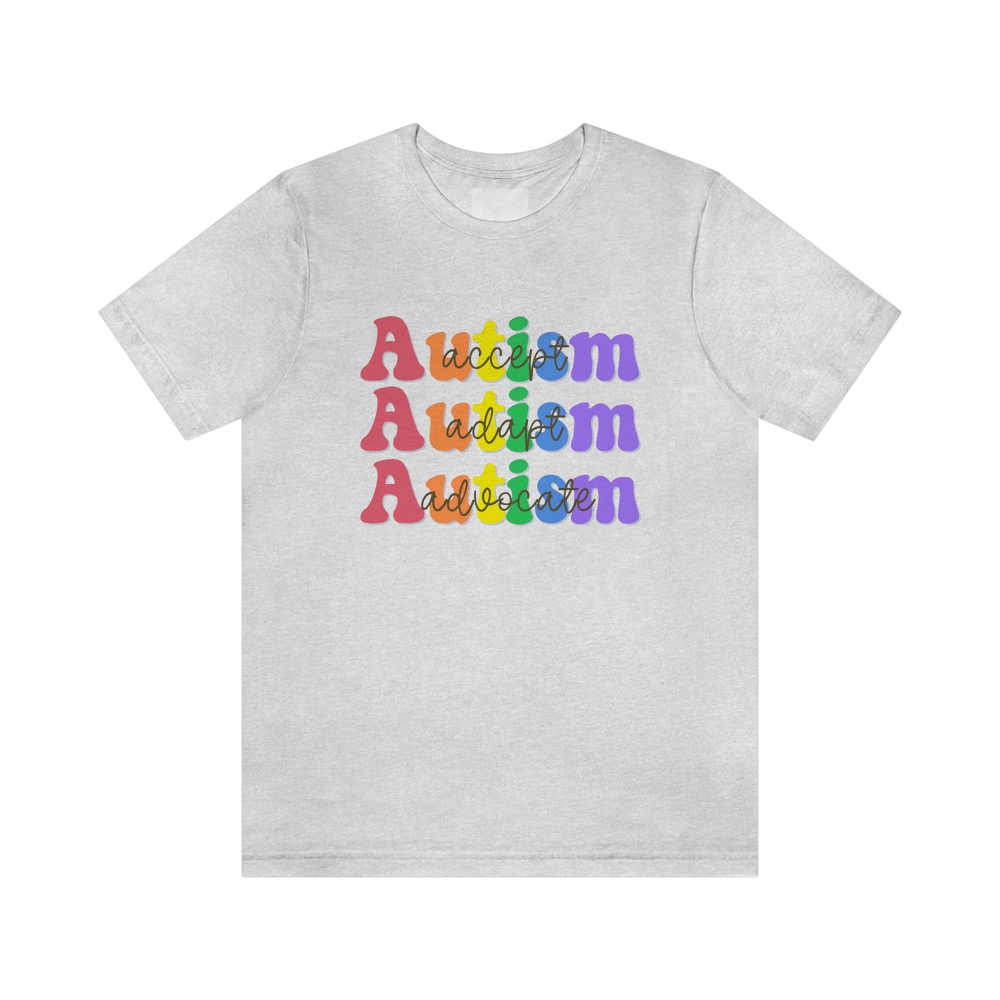 Autism Awareness TShirt, Accept, Adapt, Advocate, Autism Awareness Month, In April We Wear Blue, Blue Shirt for Autism Awareness Month,