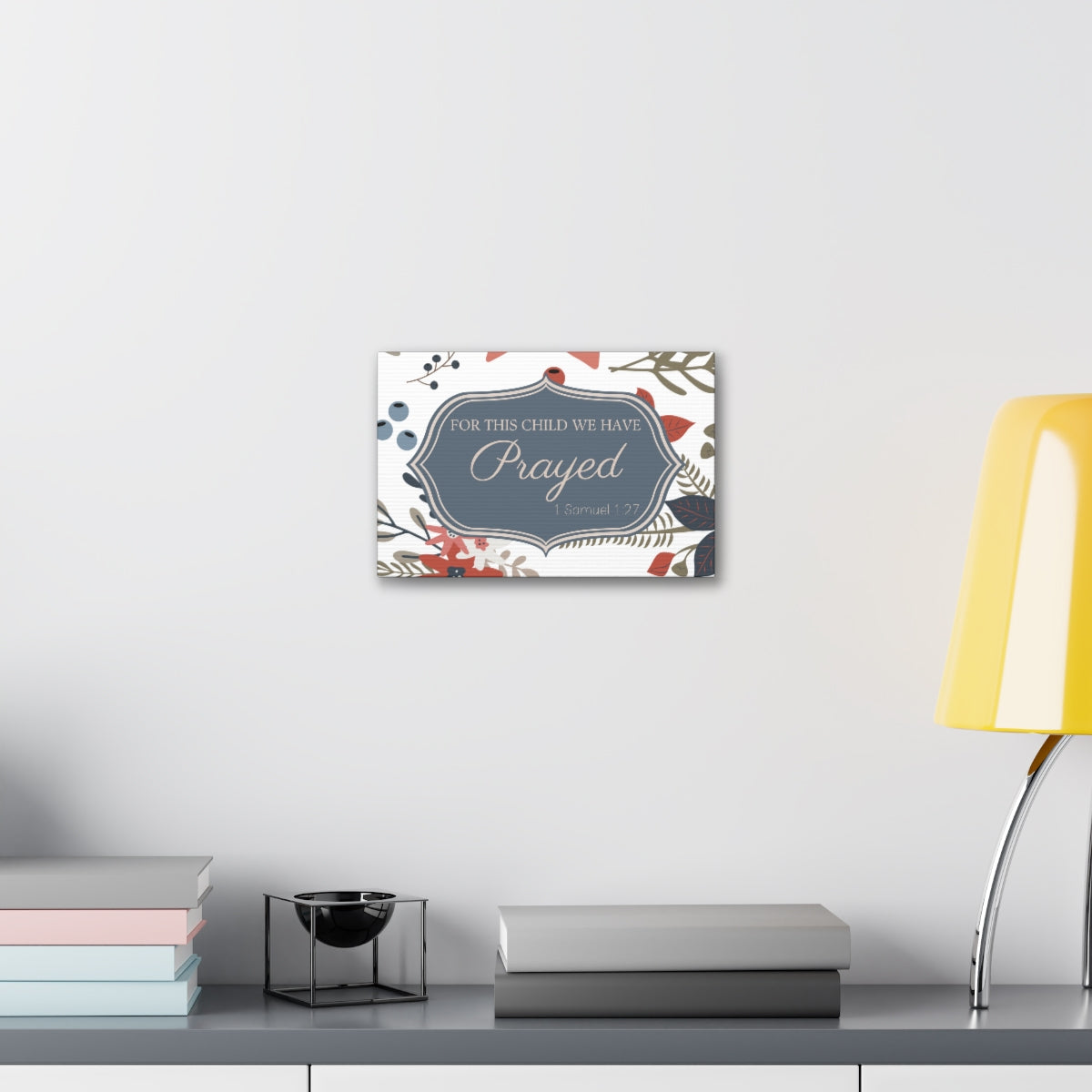 Perfect Poinsettia by Keenie Designs Nursery stretched canvas
