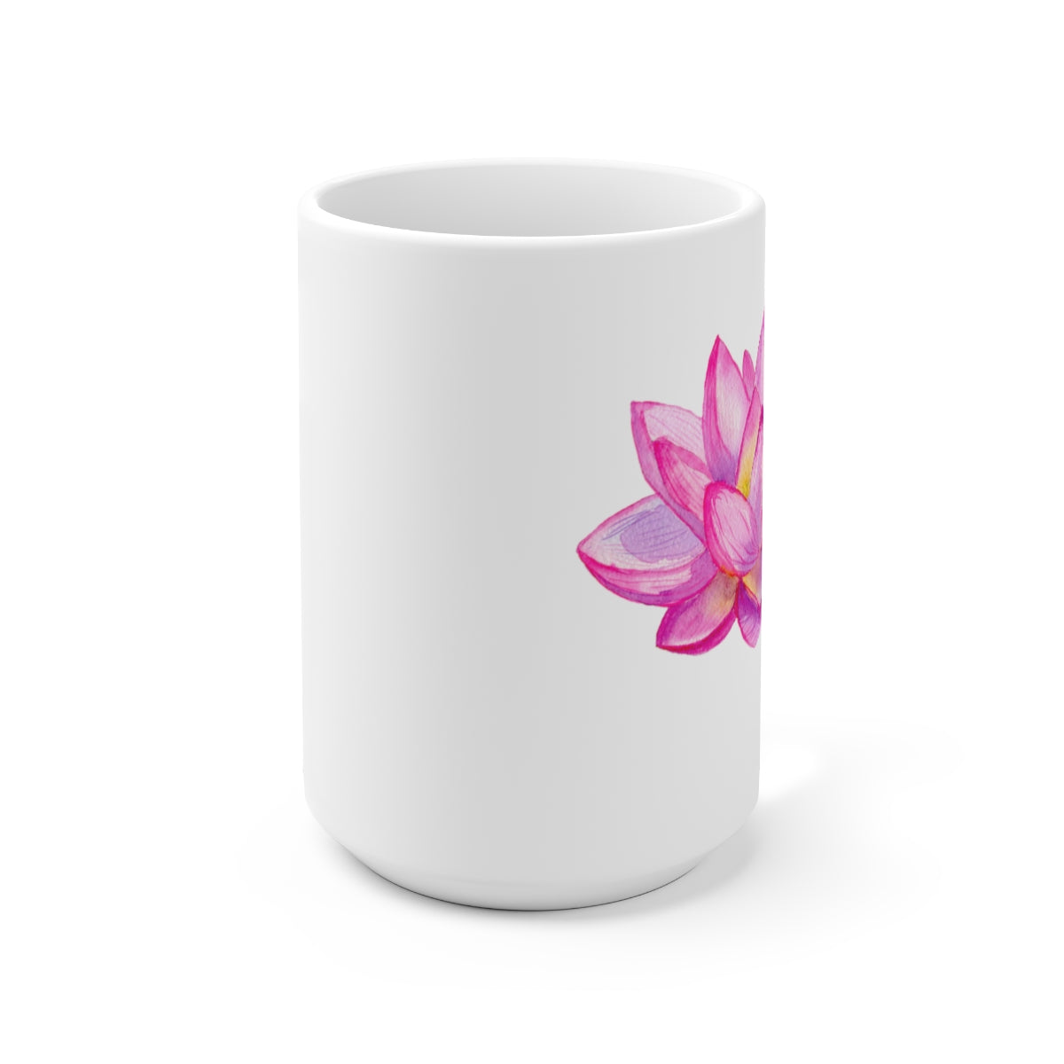 Birth month flower - July; Water Lily coffee mug; Ceramic Mug 15oz