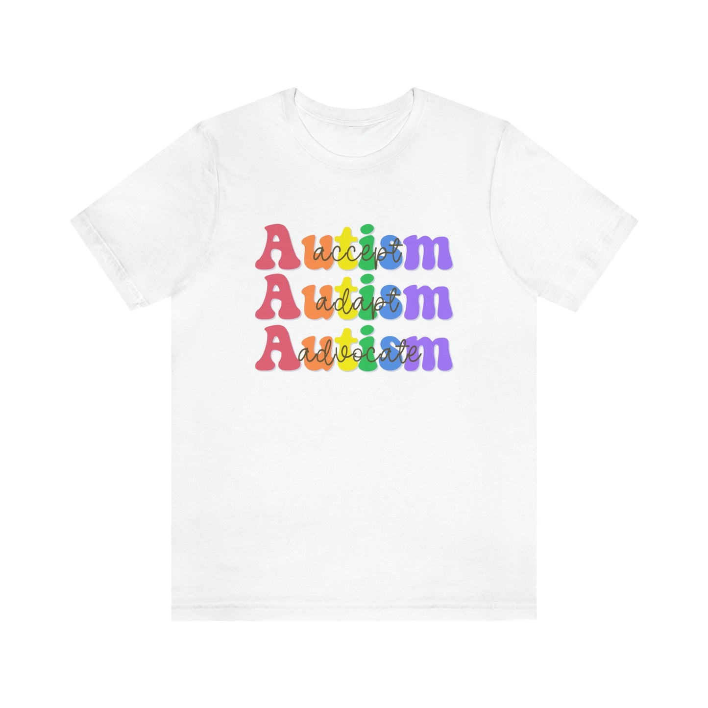 Autism Awareness TShirt, Accept, Adapt, Advocate, Autism Awareness Month, In April We Wear Blue, Blue Shirt for Autism Awareness Month,