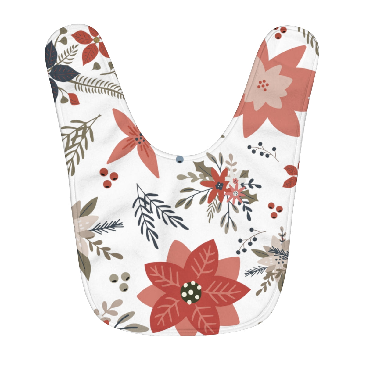 Perfect Poinsettia by Keenie Designs Baby BIB