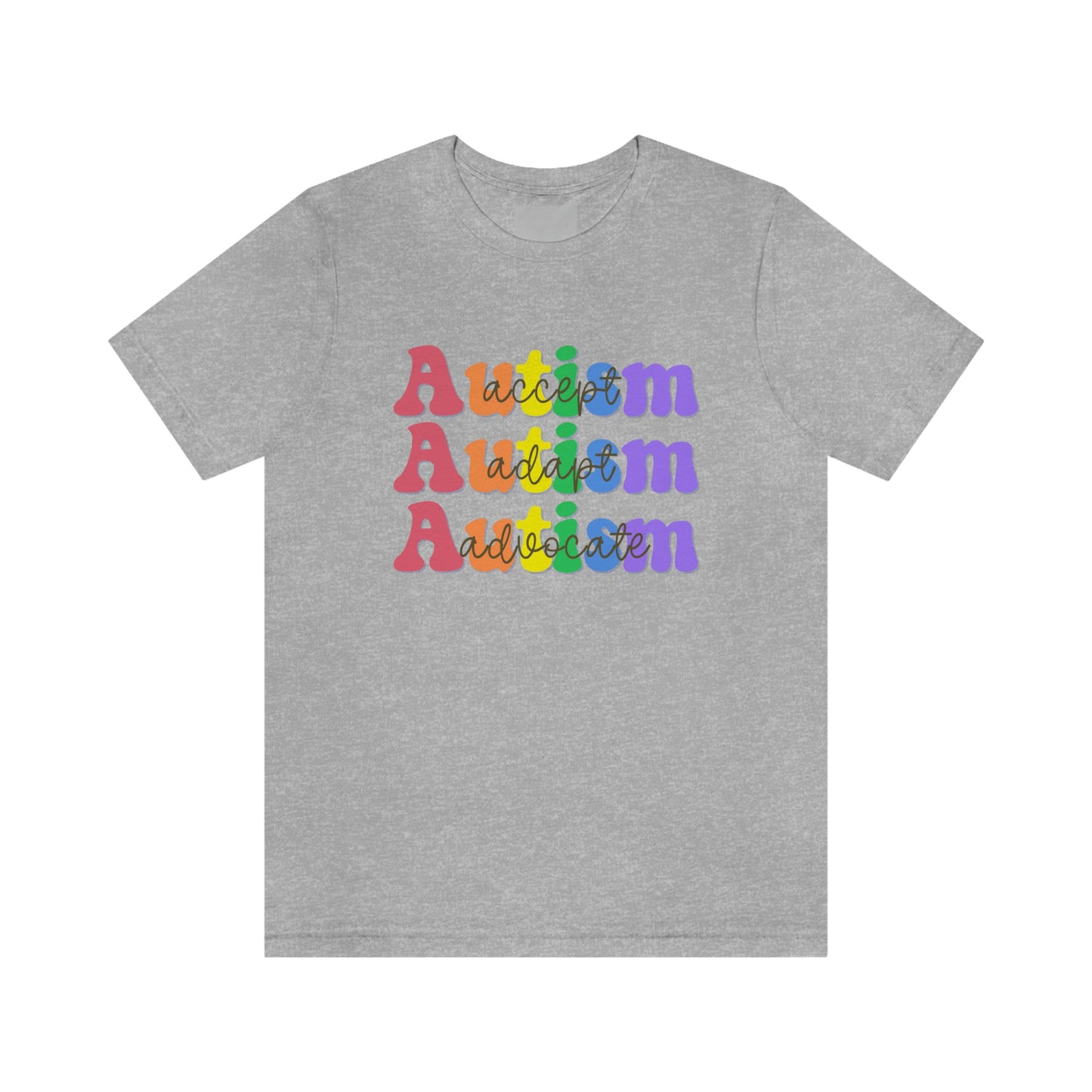 Autism Awareness TShirt, Accept, Adapt, Advocate, Autism Awareness Month, In April We Wear Blue, Blue Shirt for Autism Awareness Month,