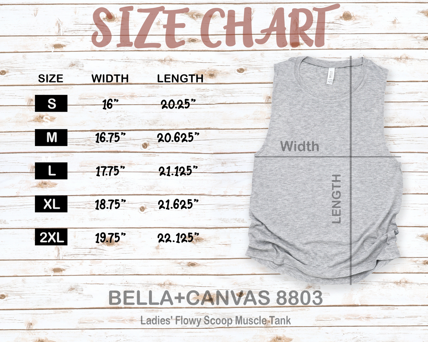 2023 Women's Flowy Scoop Muscle Tank; twenty twenty me tank top